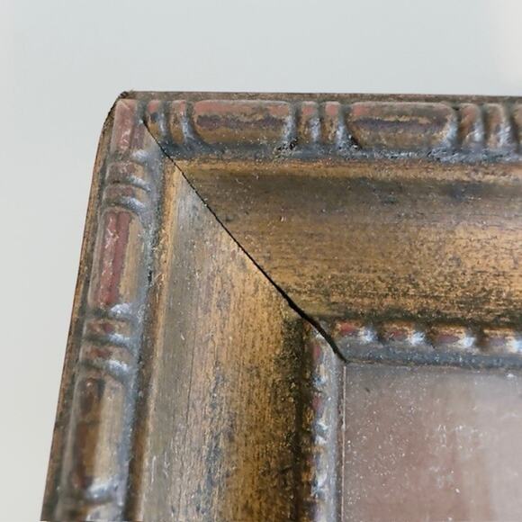 Vintage Framed Matted Cross Stitched Embroidered Folk Art Cabin/Church/LakeCabin - Picture 3 of 16